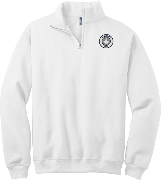 NJ Jets NuBlend 1/4-Zip Cadet Collar Sweatshirt