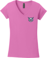 CT Bobcats Softstyle Ladies Fit V-Neck T-Shirt