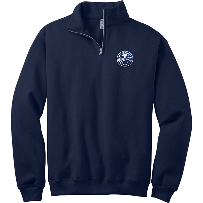 NYC Hockey Club NuBlend 1/4-Zip Cadet Collar Sweatshirt