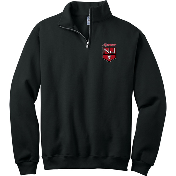 NJ Raiders NuBlend 1/4-Zip Cadet Collar Sweatshirt