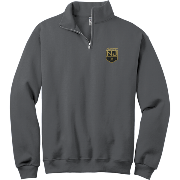 NJ Raiders NuBlend 1/4-Zip Cadet Collar Sweatshirt