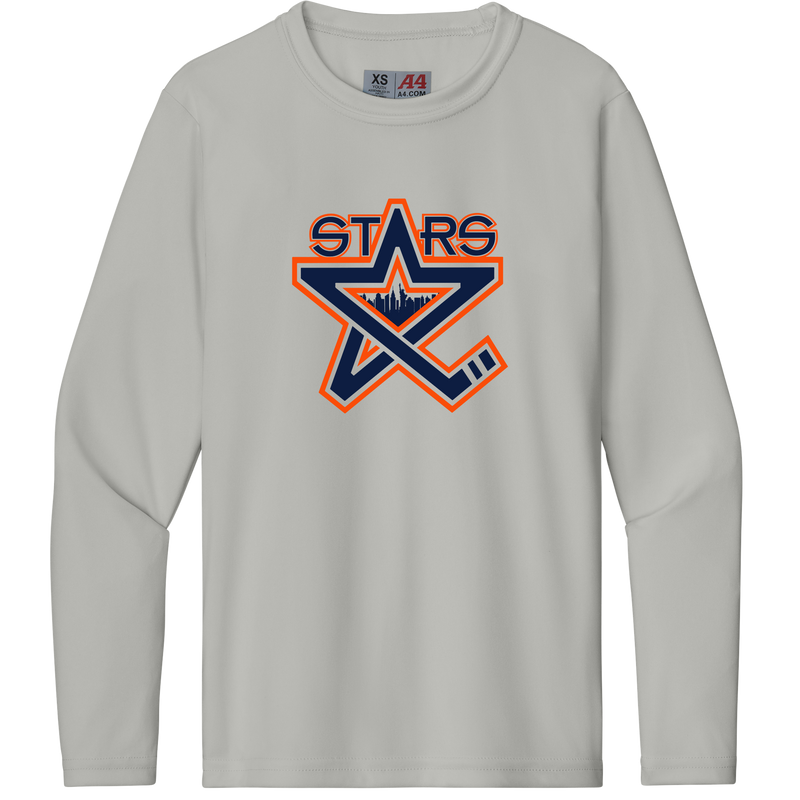 NY Stars Youth Cooling Performance Long Sleeve Tee