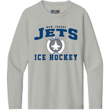 NJ Jets Youth Cooling Performance Long Sleeve Tee