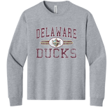 Delaware Ducks Youth 6-Ounce Heavyweight Long Sleeve Tee