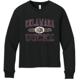 Delaware Ducks Youth 6-Ounce Heavyweight Long Sleeve Tee