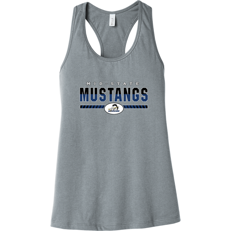 Mid-State Mustangs Womens Jersey Racerback Tank