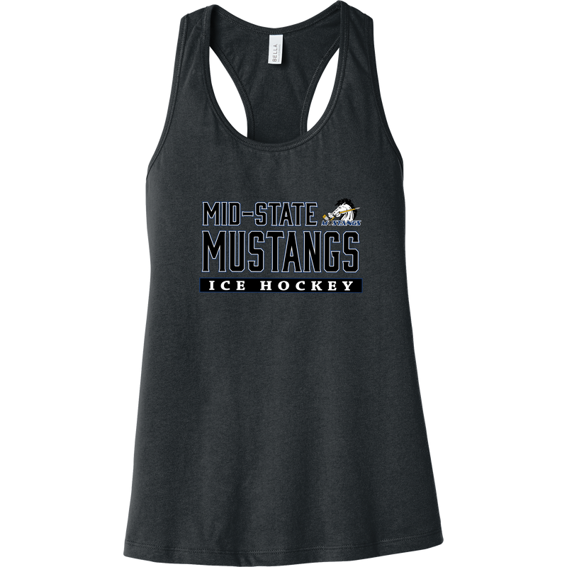 Mid-State Mustangs Womens Jersey Racerback Tank