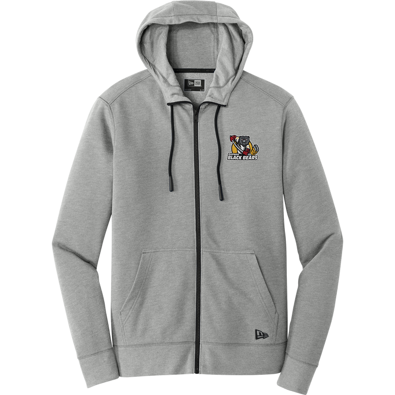 Dupage Black Bears New Era Tri-Blend Fleece Full-Zip Hoodie