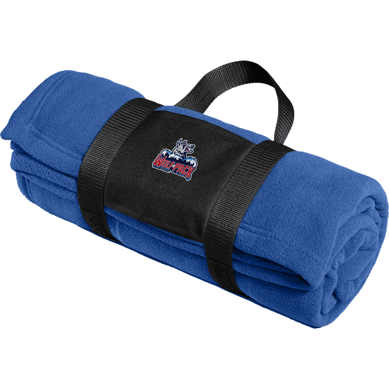 CT Wolfpack South Fleece Blanket with Carrying Strap