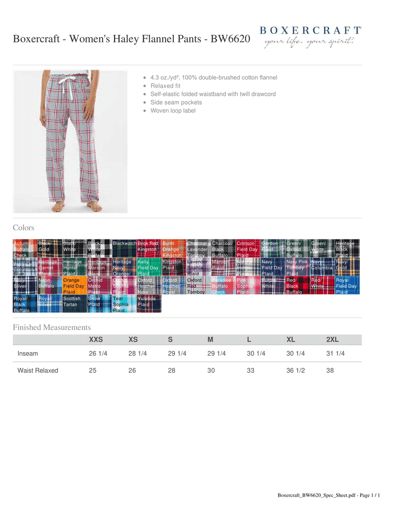 (TEAM NAME) Women's Haley Flannel Pants (DTG)