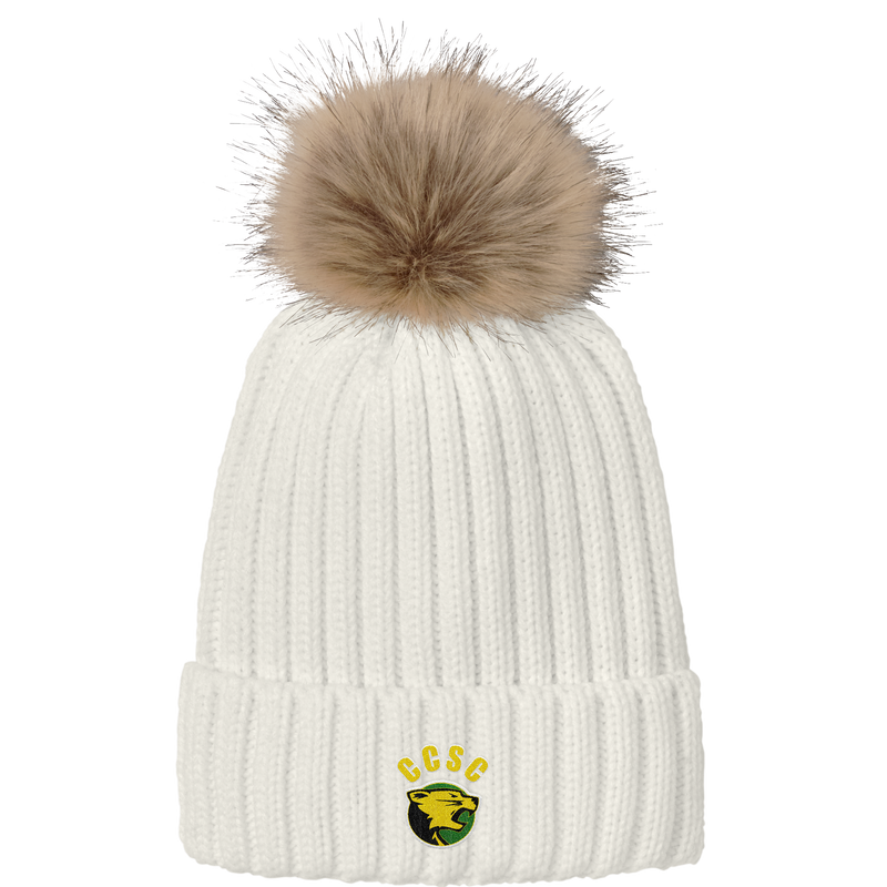 Chester County Faux Fur Pom Beanie