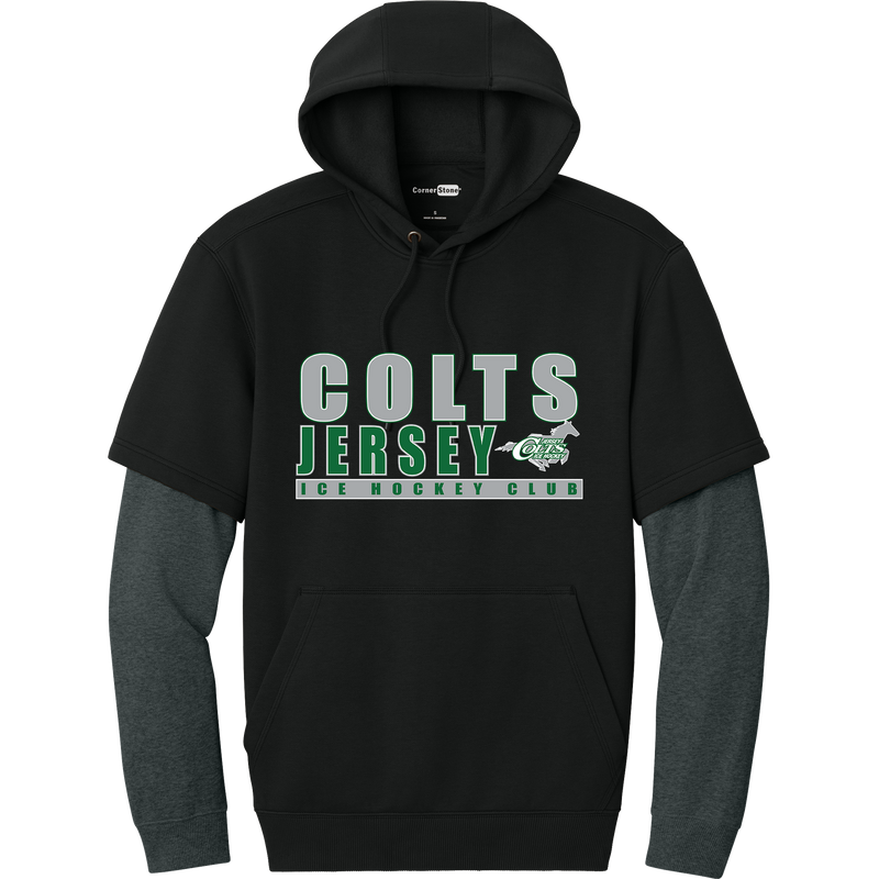 NJ Colts Tough Fleece Layered Hoodie