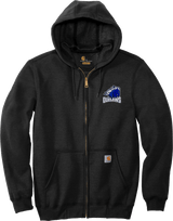 Brandywine Outlaws Carhartt Midweight Hooded Zip-Front Sweatshirt