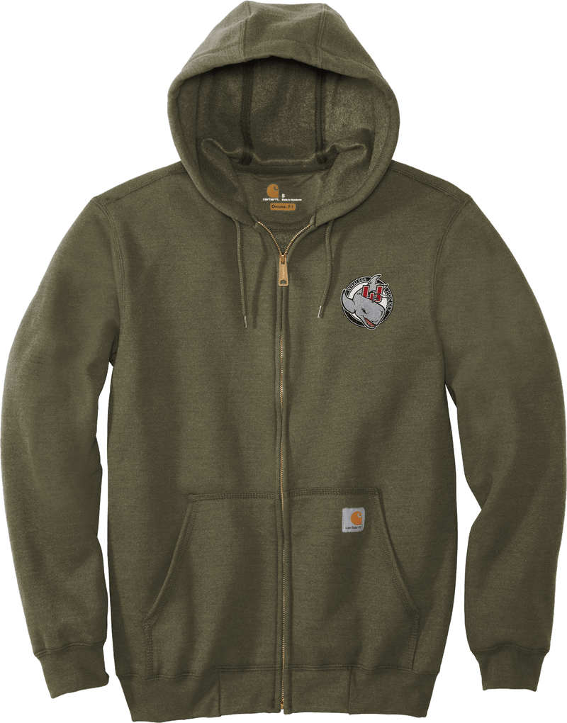 CT Whalers Tier 2 Carhartt Midweight Hooded Zip-Front Sweatshirt