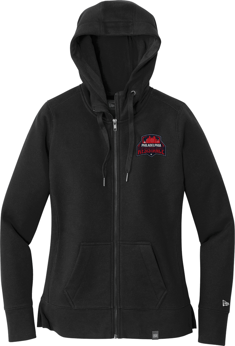 Philadelphia Resistance New Era Ladies French Terry Full-Zip Hoodie