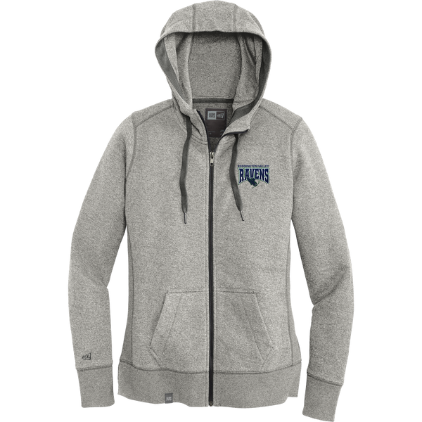 Kensington Valley Ravens New Era Ladies French Terry Full-Zip Hoodie