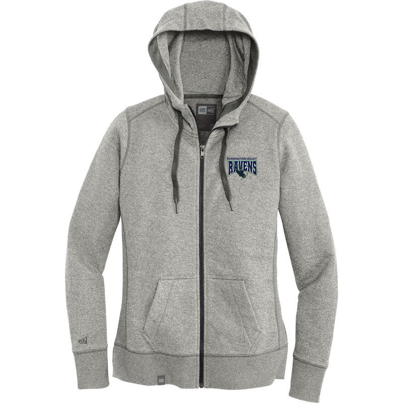 Kensington Valley Ravens New Era Ladies French Terry Full-Zip Hoodie