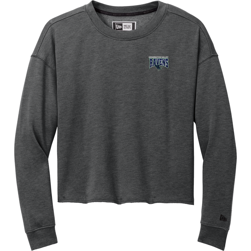 Kensington Valley Ravens New Era Ladies Tri-Blend Fleece Crop Crew
