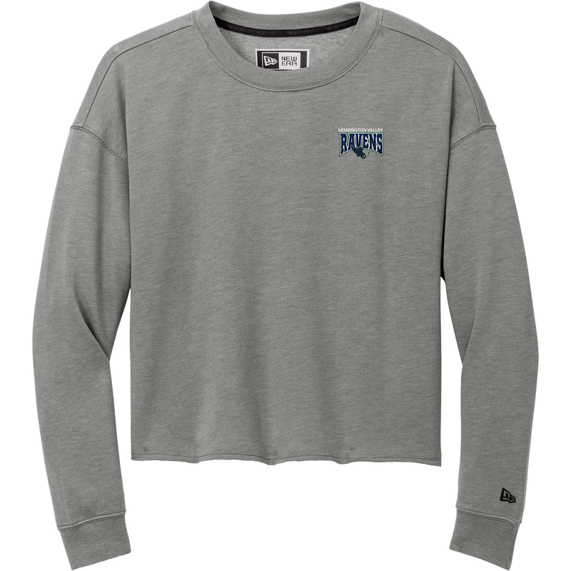 Kensington Valley Ravens New Era Ladies Tri-Blend Fleece Crop Crew