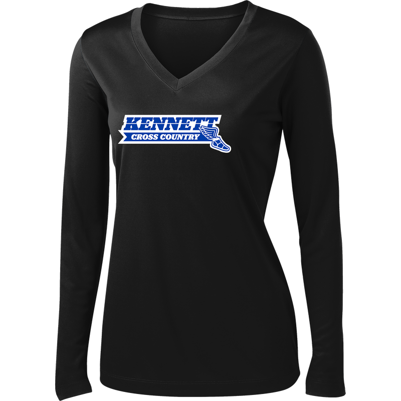 Kennett Ladies Long Sleeve PosiCharge Competitor V-Neck Tee