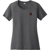 Biggby Bandits Ladies PosiCharge Tri-Blend Wicking Scoop Neck Raglan Tee