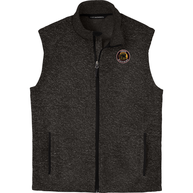 MD Jr. Black Bears Sweater Fleece Vest