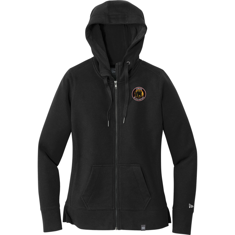 MD Jr. Black Bears New Era Ladies French Terry Full-Zip Hoodie