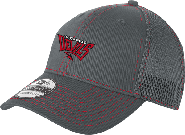 York Devils New Era Stretch Mesh Contrast Stitch Cap