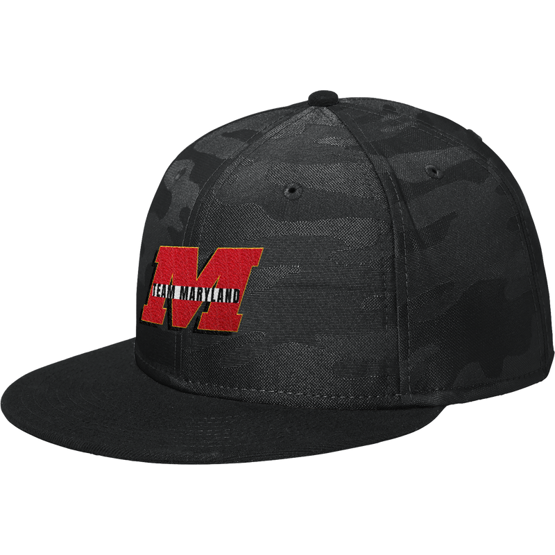 Team Maryland New Era Camo Flat Bill Snapback Cap