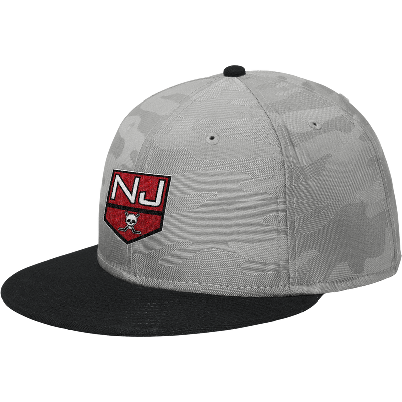 NJ Raiders New Era Camo Flat Bill Snapback Cap