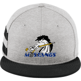 Mid-State Mustangs New Era Shadow Heather Striped Flat Bill Snapback Cap