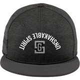 Gregory Schaefer New Era Shadow Heather Striped Flat Bill Snapback Cap