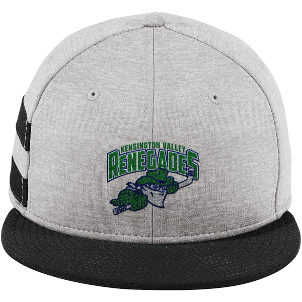 Kensington Valley Renegades New Era Shadow Heather Striped Flat Bill Snapback Cap