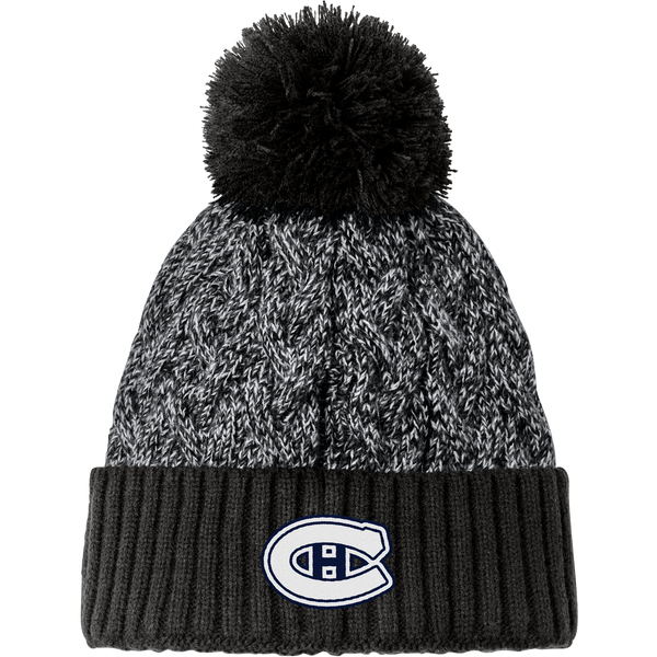 Chatham Hockey New Era Marled Knit Pom Beanie