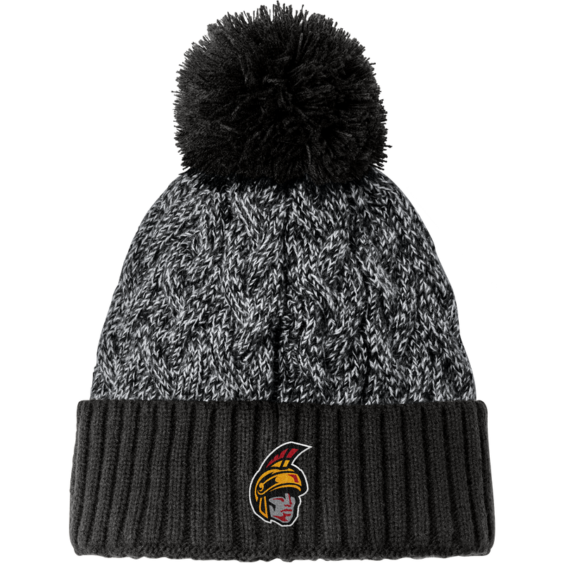 Seacoast Spartans (SPA) New Era Marled Knit Pom Beanie