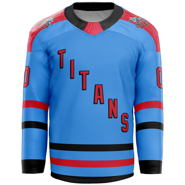 NJ Titans Tier 1 Bantam and Midgets Adult Goalie Sublimated Jersey