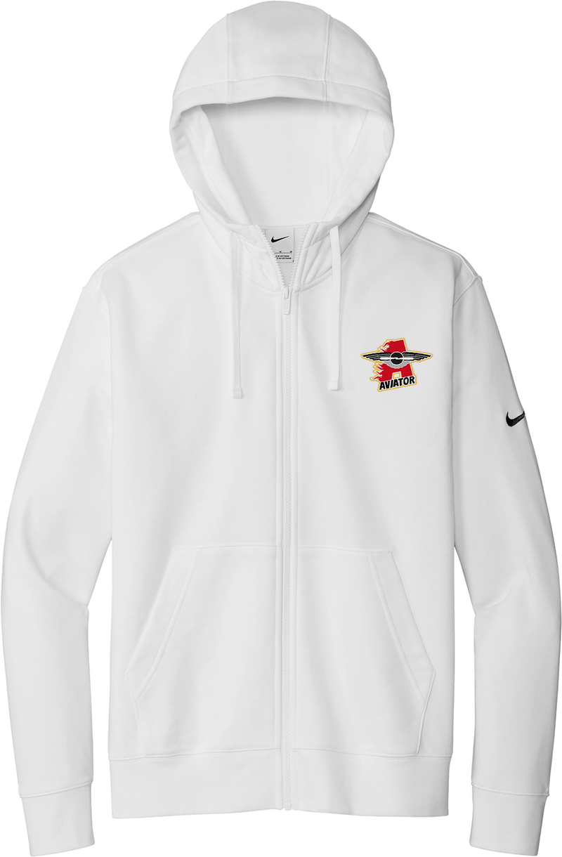 NY Aviators Nike Club Fleece Sleeve Swoosh Full-Zip Hoodie