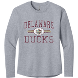Delaware Ducks Women's Cotton Relaxed Long Sleeve Tee