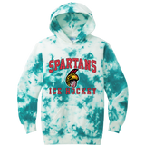 Seacoast Spartans (Ice Hockey) Youth Crystal Tie-Dye Pullover Hoodie
