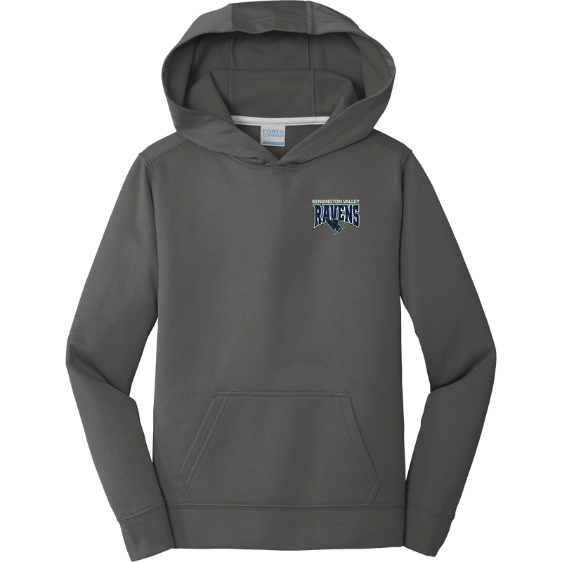 Kensington Valley Ravens Youth Performance Fleece Pullover Hooded Sweatshirt