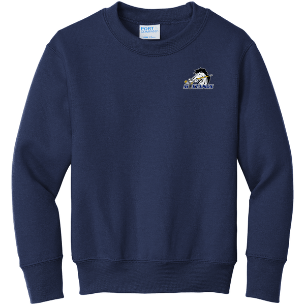 Mid-State Mustangs Youth Core Fleece Crewneck Sweatshirt