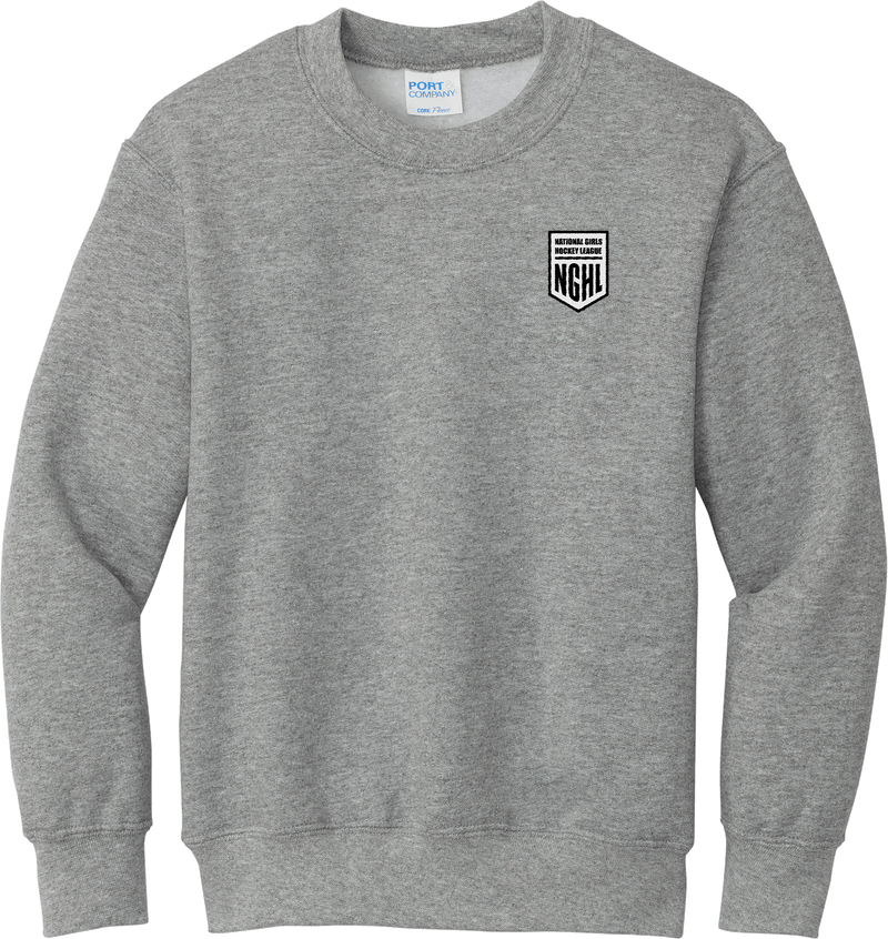 NGHL Youth Core Fleece Crewneck Sweatshirt