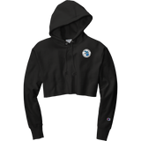 Mount Clemens Skating Women's Reverse Weave Hooded Cropped Sweatshirt