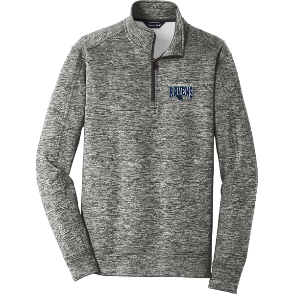 Kensington Valley Ravens PosiCharge Electric Heather Fleece 1/4-Zip Pullover