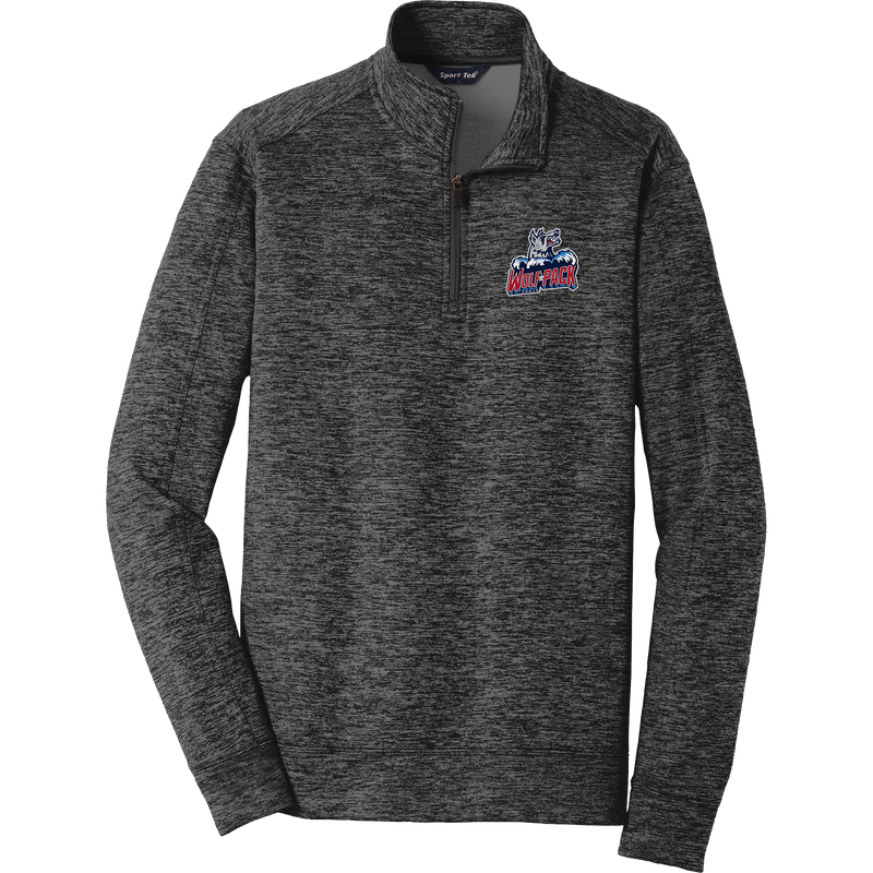 CT Wolfpack South PosiCharge Electric Heather Fleece 1/4-Zip Pullover