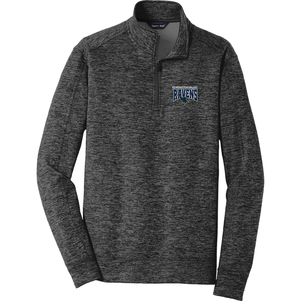 Kensington Valley Ravens PosiCharge Electric Heather Fleece 1/4-Zip Pullover