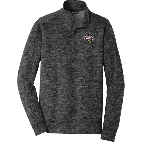 Mercer Chiefs PosiCharge Electric Heather Fleece 1/4-Zip Pullover