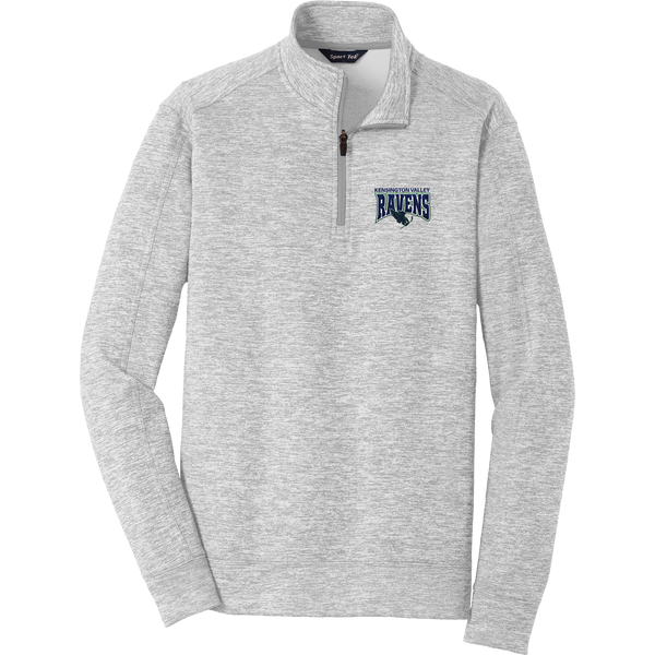 Kensington Valley Ravens PosiCharge Electric Heather Fleece 1/4-Zip Pullover