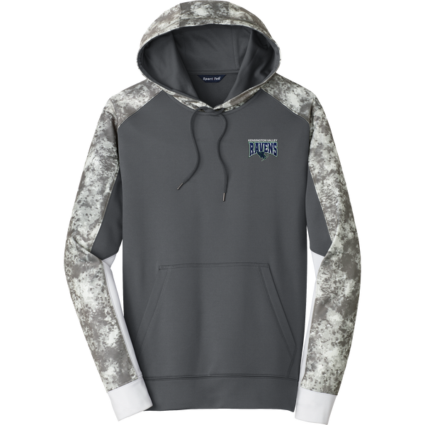 Kensington Valley Ravens Sport-Wick Mineral Freeze Fleece Colorblock Hooded Pullover