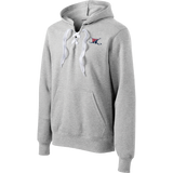 Wall Hockey Lace Up Pullover Hooded Sweatshirt